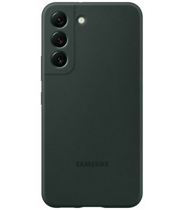 Originalus žalias dėklas "Silicone Cover" Samsung Galaxy S22 telefonui "EF-PS901TGE"