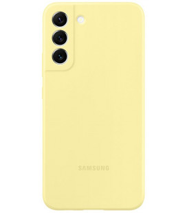 Originalus geltonas dėklas "Silicone Cover" Samsung Galaxy S22 Plus telefonui "EF-PS906TYE"
