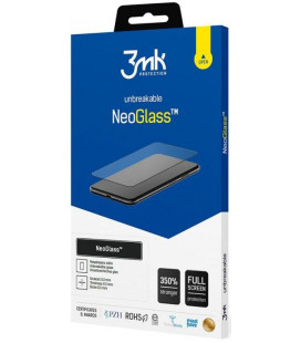 Juodas apsauginis grūdintas stiklas Samsung Galaxy A52 / A52 5G / A52s 5G telefonui "3MK Neo Glass"