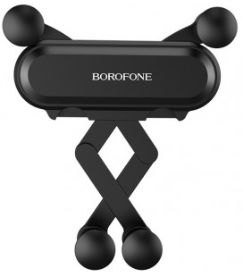 Automobilinis Universalus telefono laikiklis Borofone BH19 tvirtinamas ant ventiliacijos grotelių, juodas