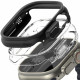 Matinis juodas ir skaidrus dėklai Apple Watch Ultra 1 / 2 / 3 (49mm) laikrodžiui "Ringke Slim 2-Pack"