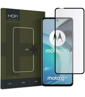 Juodas apsauginis grūdintas stiklas Motorola Moto G72 telefonui "HOFI Glass Pro+"
