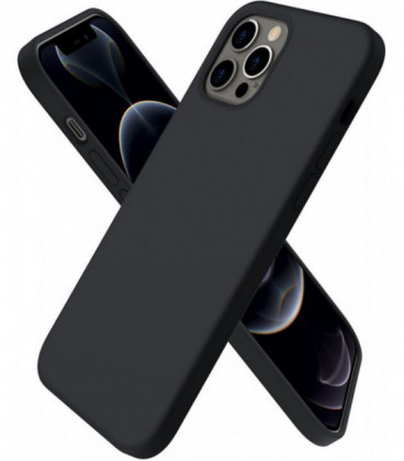 Dėklas Liquid Silicone 1.5mm Apple iPhone 7/8/SE 2020/SE 2022 juodas