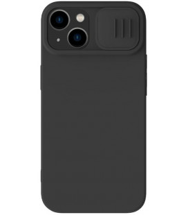 Juodas dėklas Apple iPhone 14 Plus telefonui "Nillkin CamShield Silky Magnetic Silicone"