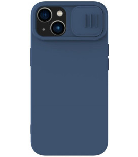 Mėlynas dėklas Apple iPhone 14 Plus telefonui "Nillkin CamShield Silky Magnetic Silicone"