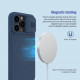 Mėlynas dėklas Apple iPhone 14 Pro telefonui "Nillkin CamShield Silky Magnetic Silicone"