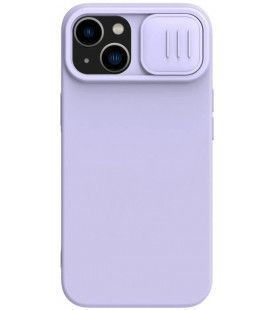 Purpurinis dėklas Apple iPhone 14 telefonui "Nillkin CamShield Silky Magnetic Silicone"