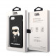 Juodas dėklas Apple iPhone 7 / 8 / SE 2020 / SE 2022 telefonui "Karl Lagerfeld Liquid Silicone Ikonik NFT Case"