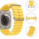 Geltona apyrankė Apple Watch 8 / 9 / 10 / 11 / 12 / SE / Ultra (44 / 45 / 46 / 49 mm) laikrodžiui "Tech-Protect Iconband Pro"