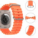 Oranžinė apyrankė Apple Watch 8 / 9 / 10 / 11 / 12 / SE / Ultra (44 / 45 / 46 / 49 mm) laikrodžiui "Tech-Protect Iconband Pro"
