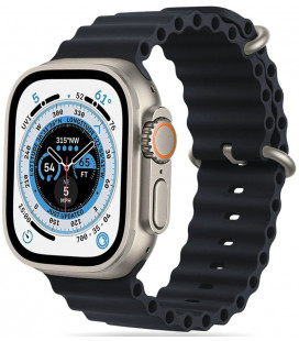 Juoda apyrankė Apple Watch 4 / 5 / 6 / 7 / 8 / 9 / SE / Ultra 1 / 2 (42 / 44 / 45 / 49 mm) laikrodžiui "Tech-Protect Iconband Pr