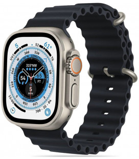 Juoda apyrankė Apple Watch 8 / 9 / 10 / 11 / 12 / SE / Ultra (44 / 45 / 46 / 49 mm) laikrodžiui "Tech-Protect Iconband Pro"