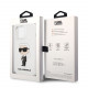 Baltas dėklas Apple iPhone 13 Pro telefonui "Karl Lagerfeld Liquid Silicone Ikonik NFT Case"