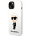 Baltas dėklas Apple iPhone 14 telefonui "Karl Lagerfeld Liquid Silicone Ikonik NFT Case"