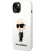 Baltas dėklas Apple iPhone 14 Plus telefonui "Karl Lagerfeld Liquid Silicone Ikonik NFT Case"