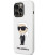 Baltas dėklas Apple iPhone 14 Pro telefonui "Karl Lagerfeld Liquid Silicone Ikonik NFT Case"