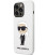 Baltas dėklas Apple iPhone 14 Pro Max telefonui "Karl Lagerfeld Liquid Silicone Ikonik NFT Case"