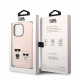 Rožinis dėklas Apple iPhone 14 Pro telefonui "Karl Lagerfeld and Choupette Liquid Silicone Case"