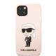 Rožinis dėklas Apple iPhone 13 telefonui "Karl Lagerfeld Liquid Silicone Ikonik NFT Case"