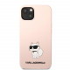 Rožinis dėklas Apple iPhone 13 telefonui "Karl Lagerfeld Liquid Silicone Choupette NFT Case"