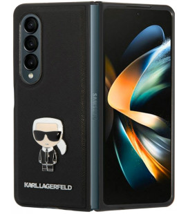 Juodas dėklas Samsung Galaxy Fold 4 telefonui "Karl Lagerfeld PU Saffiano Ikonik Case"