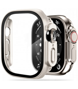 Pilkas (Titanium) dėklas Apple Watch Ultra 1 / 2 (49mm) laikrodžiui "Tech-Protect Defense360"
