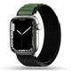 Žalia (Military) apyrankė Apple Watch 4 / 5 / 6 / 7 / 8 / 9 / SE / Ultra 1 / 2 (42 / 44 / 45 / 49 mm) laikrodžiui "Tech-Protect 