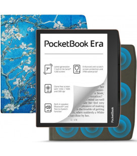 Atverčiamas dėklas Pocketbook ERA skaityklei "Tech-Protect Smartcase Magnetic Sakura"