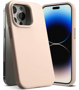 Rožinis dėklas Apple iPhone 14 Pro telefonui "Ringke Silicone"