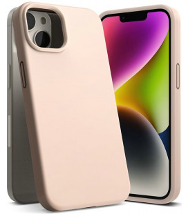 Rožinis dėklas Apple iPhone 14 telefonui "Ringke Silicone"