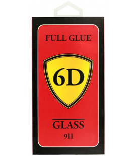Juodas apsauginis grūdintas stiklas Apple iPhone 11 telefonui "Full Glue 6D"