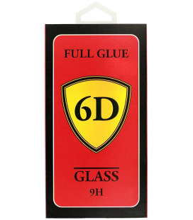 Juodas apsauginis grūdintas stiklas Apple iPhone 14 Pro telefonui "Full Glue 6D"