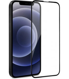 5D juodas apsauginis grūdintas stiklas Apple iPhone 13 / 13 Pro telefonui "Full Glue"