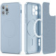Šviesiai mėlynas dėklas Apple iPhone 12 Pro Max telefonui "Tech-Protect Icon Magsafe"