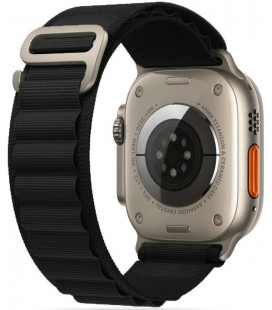 Juoda apyrankė Apple Watch 4 / 5 / 6 / 7 / 8 / 9 / SE (38 / 40 / 41 mm) laikrodžiui "Tech-Protect Nylon Pro"