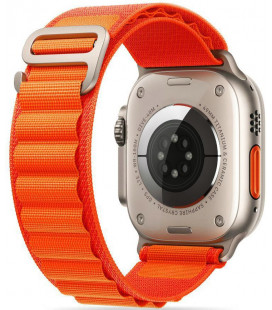 Oranžinė apyrankė Apple Watch 4 / 5 / 6 / 7 / 8 / SE (38 / 40 / 41 mm) laikrodžiui "Tech-Protect Nylon Pro"