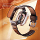 Juodas dėklas + stikliukai Apple Watch Ultra 1 / 2 (49mm) laikrodžiui "Supcase Unicorn Beetle Pro"
