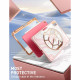 Rožinis dėklas Apple iPad 10.9 2022 planšetei "Supcase Cosmo Marble Pink"