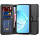 Juodas atverčiamas dėklas Realme 10 4G telefonui "Tech-Protect Wallet"