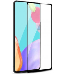 5D juodas apsauginis grūdintas stiklas Samsung Galaxy A52 / A52s telefonui "Full Glue"
