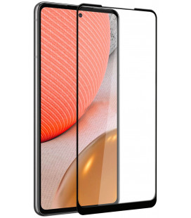 5D juodas apsauginis grūdintas stiklas Samsung Galaxy A53 5G telefonui "Full Glue"