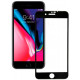 5D Juodas apsauginis grūdintas stiklas Apple iPhone 7 / 8 telefonui "Full Glue"