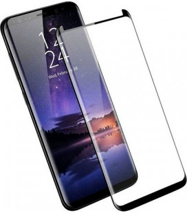 5D Lenktas juodas apsauginis grūdintas stiklas CF Samsung Galaxy S9 Plus telefonui "Full Glue"