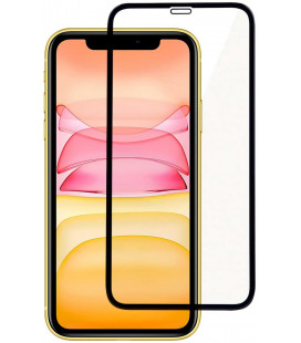 5D juodas apsauginis grūdintas stiklas Apple iPhone 11 telefonui "Full Glue"