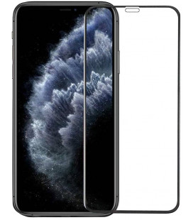 5D juodas apsauginis grūdintas stiklas Apple iPhone 12 Pro Max telefonui "Full Glue"