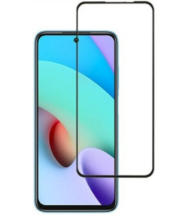 5D juodas apsauginis grūdintas stiklas Xiaomi Redmi 10 telefonui "Full Glue"