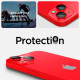 Raudona kameros apsauga Apple iPhone 14 / 14 Plus / 15 / 15 Plus telefonui "Spigen Optik.TR EZ Fit Camera Protector 2-Pack"