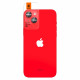 Raudona kameros apsauga Apple iPhone 14 / 14 Plus / 15 / 15 Plus telefonui "Spigen Optik.TR EZ Fit Camera Protector 2-Pack"