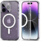 Skaidrus dėklas su blizgučiais Apple iPhone 14 Pro telefonui "Tech-Protect Flexair Hybrid Magsafe"