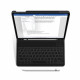 Juodas atverčiamas dėklas + klaviatūra Apple iPad 10.9” 10 / 2022 / 11” 11 / 2025 planšetei "Tech-Protect SC + Keyboard"